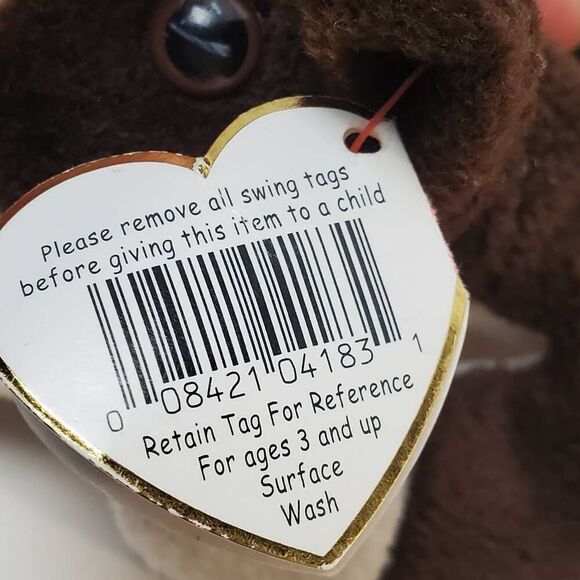 Ty Beanie Baby BRUNO the Dog Stuffed Animal Toy - Picture 7 of 7